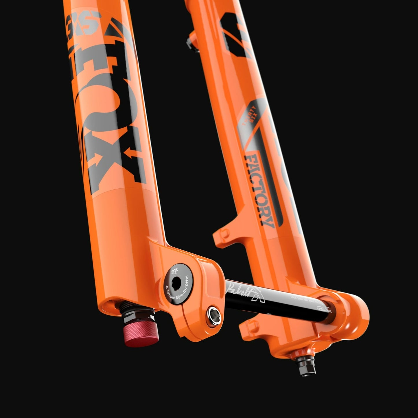 Horquilla Fox 34 29, Grip X, 130 mm, Shiny Orange, Kashima